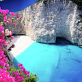 Flying over of Zakinthos island